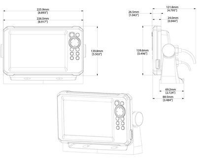 Эхолот Lowrance Eagle 7 с датчиком TripleShot HD