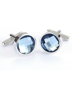 Круглые запонки "Precious stone"