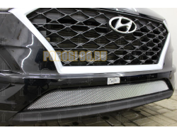 Защита радиатора Hyundai Tucson 2018- chrome низ