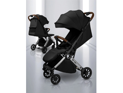 Коляска прогулочная AmaroBaby Handy Черный / Серебро