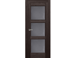 Дверь сосновый  массив, цвет венге