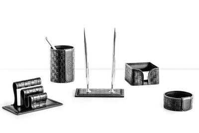 Кожа Сuoietto Treccia, цвет черный