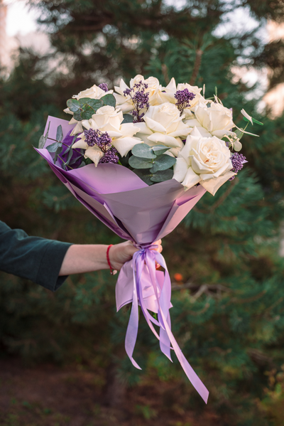 Монобукет с розами Плая Бланка