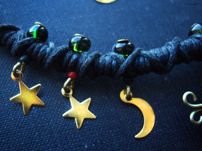 Короткое колье "Нечеширрр", украшение в стиле фэнтези (по мотивам "Алисы в Стране Чудес")