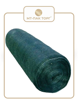 Сетка фасадная затеняющая 2×50 м 80 гр/м2 тёмно-зелёная строительная, для забора купить в Москве