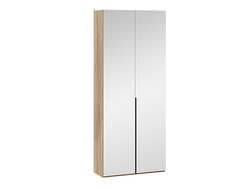 Детская ПОРТО - Шкаф для одежды (366) с 2 зеркальными дверями Яблоня Беллуно/Графит