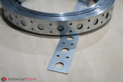 Лента монтажная оцинкованная (П) 20мм*0,50мм* 15м