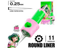 11 RLLT-X/0.25 - Round Liner Long Taper Extra - PEACH