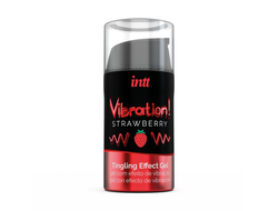VIB0001 Жидкий интимный гель с эффектом вибрации Strawberry INTT