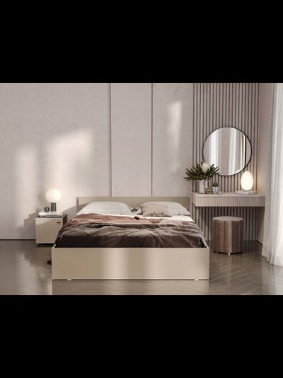 Гиза кровать 1,6 м Меланж (с основанием)