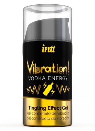 VIB0003 Жидкий интимный гель с эффектом вибрации Vodka INTT