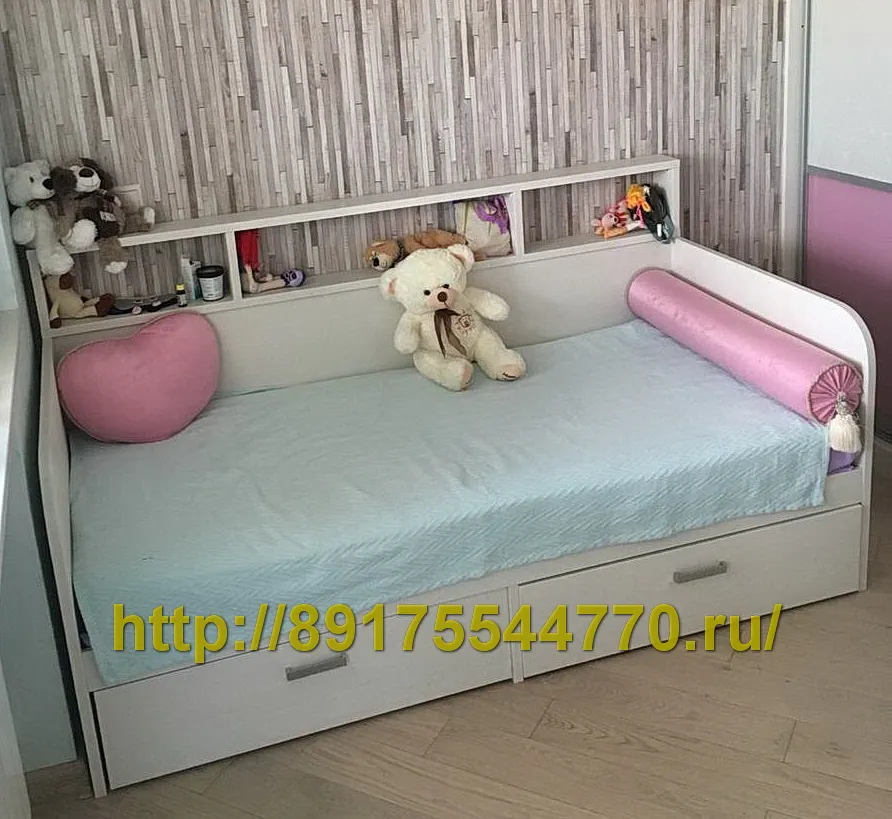 021 Детская кровать с ящиками и полкой.
ЛДСП Egger, Акация Лэйклэнд светлая H1277 ST9
-------------------------------------------
Сделано по заказу покупателя, в нужный для него размер