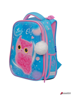 Ранец Berlingo Expert "Plush Owl" 37*28*16см, 2 отделения, 2 кармана, анатомическая спинка. RU06104