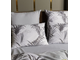 Комплект постельного белья Делюкс Сатин рисунок Листья Ч/Б L444 (1.5 спальный, двуспальный, Евро)