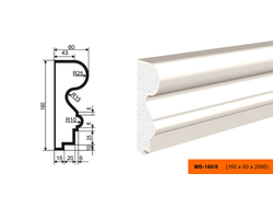 Фасадный молдинг из пенополистирола с покрытием LEPNINAPLAST (Лепнинапласт)  МВ-160/5