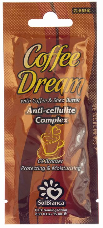 Cofee Dream с маслом кофе, маслом Ши и бронзаторами саше 15мл  (крем для загара в солярии) артикул 501042