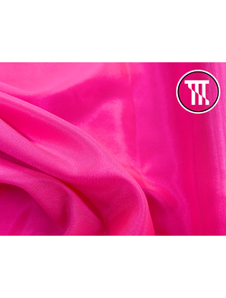 Лоскут Перл шифон, цв. Ярко-розовый 135 см