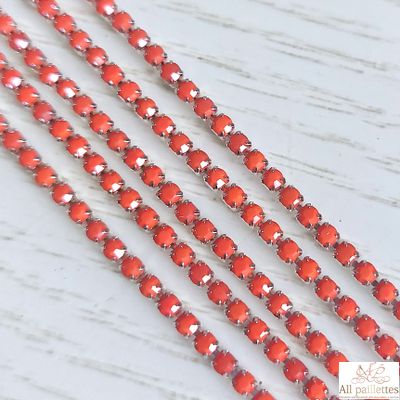 Стразовая цепочка 2 мм № ЦК51