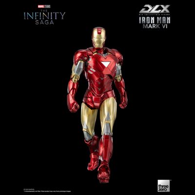 Железный Человек (Iron Man) - Коллекционная фигурка 1/12 SCALE The Infinity Saga DLX Iron Man Mark 6 (3Z05000C0) - Threezero