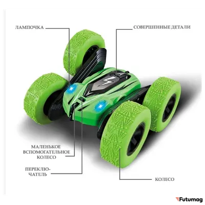 Дрифт машинка-перевертыш на радиоуправлении Синяя