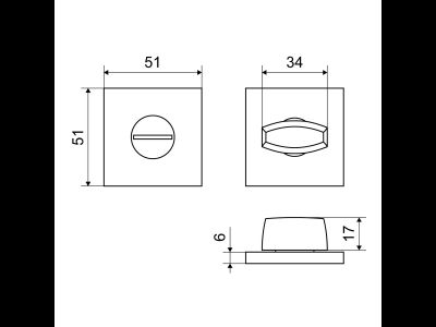 Сантехническая завертка к ручкам АЛЛЮР АРТ BK-S2 SC(6190) мат.хром  [56918]