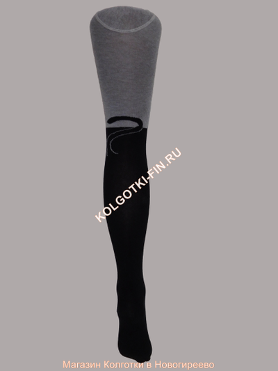 Колготки детские RuSocks ДК - 743 - серый / черный
