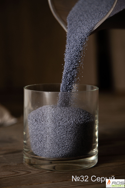 Насыпные свечи RosCandles серые "Серый" - пакет 3 кг