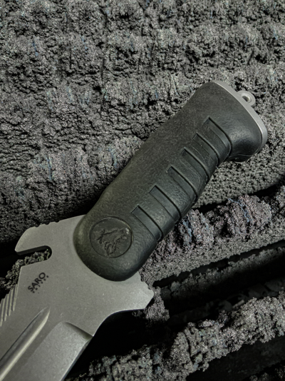 Тактический нож Акула сталь AUS6, рукоять резина