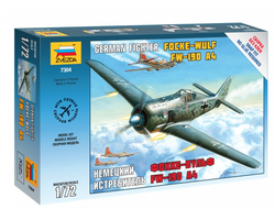 Сборная модель: (Звезда 7304) Немецкий истребитель Фокке-Вульф FW-190 A4