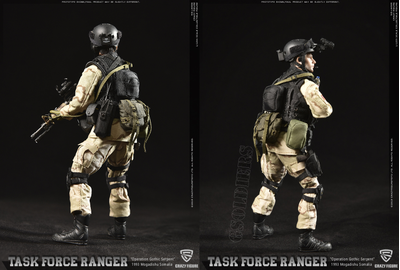 Сержант отряда "Дельта" военного спецназа  США ("Падение Черного Ястреба") - Коллекционная фигурка 1/12 scale US Delta Special Force - master sergeant (LW005) - Crazy Figure