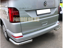 Защита заднего бампера угловая d60 для Volkswagen T6 (2020-)