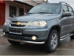 Защита переднего бампера d60 для Chevrolet Niva 2010-