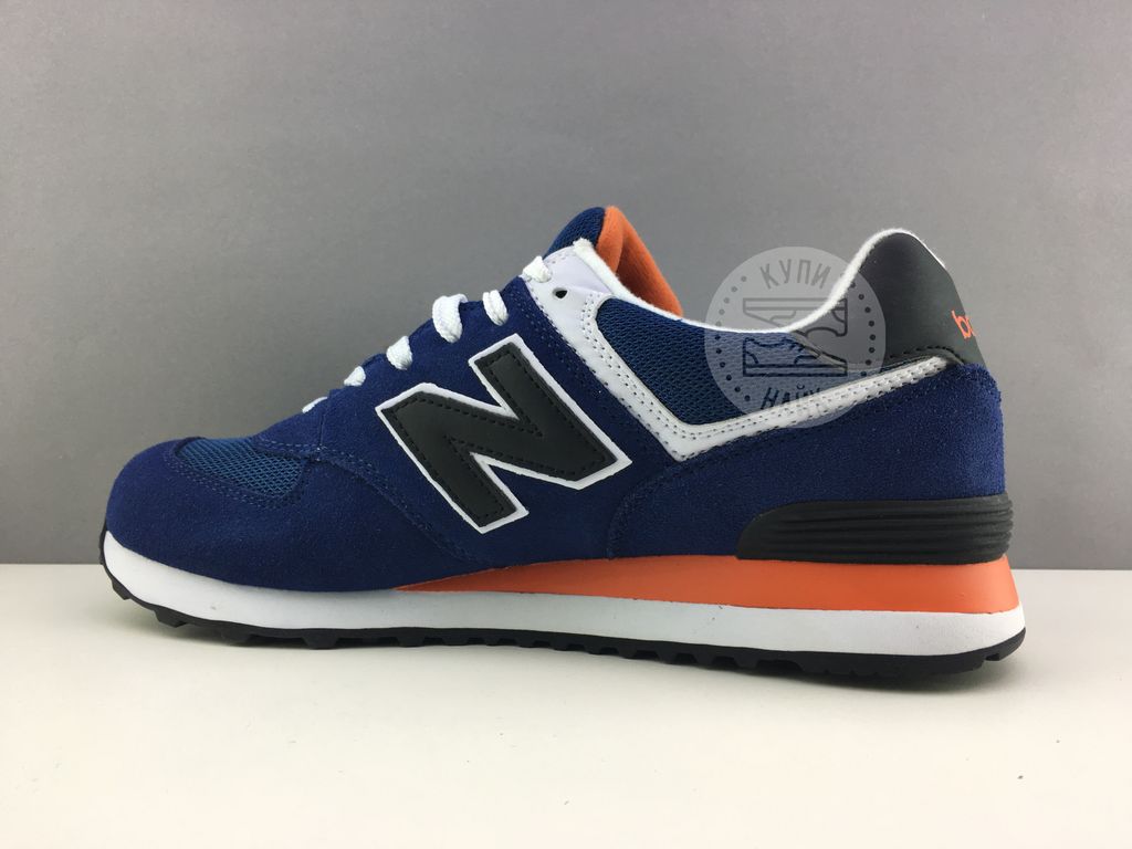 Купить кроссовки New Balance 574 Синие/замша (в наличии не все размеры ...