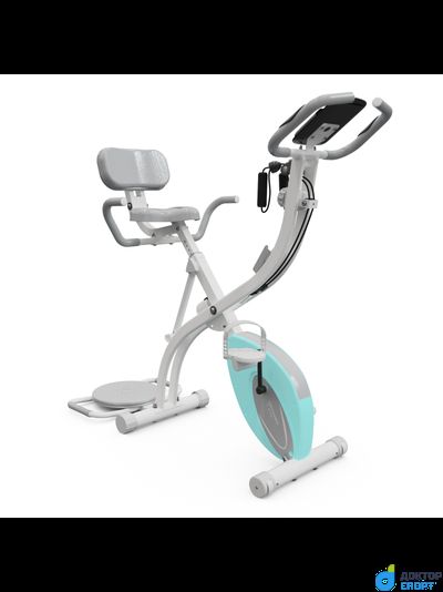 Велотренажер X-Bike DFC DavCreator Max PRO, бело-голубой