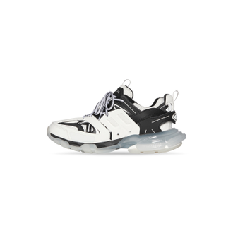 Balenciaga WOMEN'S TRACK TRAINERS CLEAR SOLE IN WHITE бело-черные женские