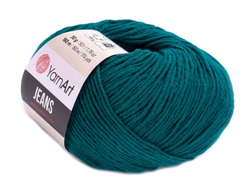Jeans Yarn Art пряжа цвет № 63 изумруд