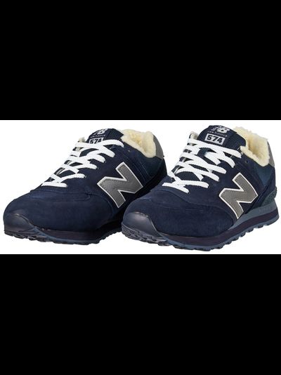 New Balance 574 Navy Blue с мехом