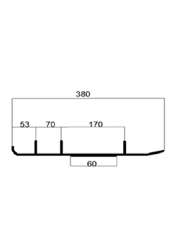 Коньки лыж усиленные 100 мм Sledex для Stels, Irbis SLD-0081-018