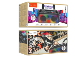 Портативная колонка HOCO BS54 Party wireless dual mic outdoor (черный)