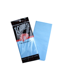 Бумага тишью упаковка 10 шт небесный