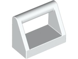 Tile, Modified 1 x 2 with Bar Handle, White (2432 / 243201)