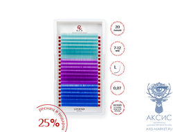 Ресницы Legend 3в1 "OCEAN" MIX (разноцветные)