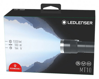 Ручной фонарь LED LENSER MT10, черный  [500843]