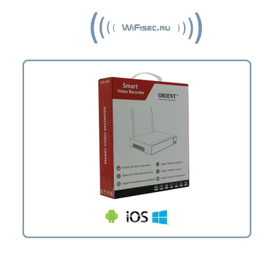 9-ти канальный  IP видеорегистратор с WiFi модулем, поддержка 1xHDD SATA до 6TB (5Мр камеры)