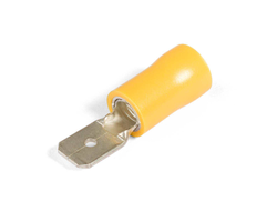 Разъем кабельный плоский изолированный «папа» ВРПИ-П 6.0-(6.3) серия ПРОФИ виброустойчивый с ПВХ манжетой