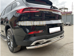 Защита заднего бампера ПапаТюнинг d53 для CheryExeed TXL 2020-