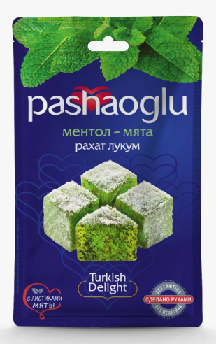PASHAOGLU, Рахат-Лукум ментол-мята, 150 ГР (Россия)
