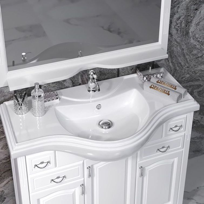 Мебель для ванной Opadiris Риспекто 105 белый матовый