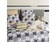 Комплект постельного белья Делюкс Сатин рисунок гусиные лапки  L435 (2 спальный комплект)