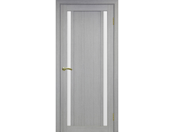 Межкомнатная дверь "Турин-522.212" дуб серый (стекло сатинато)